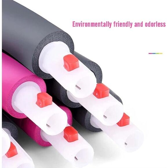 NIB- Overstock Europe Weighted Fitness Hula Hoop Pink with Blue - Picture 5 of 6